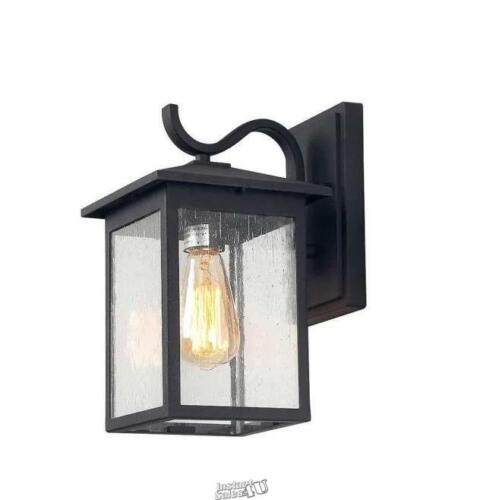 Primary image for 12.2"H 1-Light Matte Black Outdoor Wall Lantern Sconce Wall Mount Coach Light