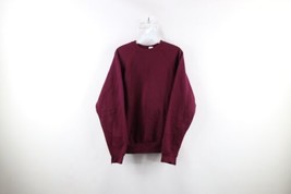 Vintage 80s Streetwear Mens Large Faded Blank Gusset Heavyweight Sweatshirt USA - £46.68 GBP