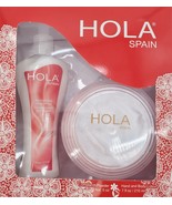 Hola Spain Gift Set(RED) 5 oz Perfumed Dusting Powder &amp; 7 oz Moisturizin... - £11.02 GBP