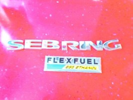 07-10 CHRYSLER SEBRING Flex Fuel E85  TRUNK EMBLEM BADGE NAMEPLATE OEM used - £14.14 GBP