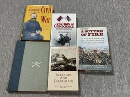 Civil War Book Lot of 5 Hardcover Georgia Surgeon Prison Guards Confeder... - $29.69