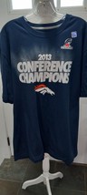 Nike Denver Broncos 2013 Conference Champions Men T-Shirt Size 2XL NFL Football - $16.99
