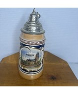 HANDARBEIT Beer STEIN Germany RAMSTEIN Pewter HANDLE Marked 5&quot; - €12,52 EUR