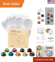 Aluminum Foils Lids Seals to Reuse Coffee Pods Reusable Coffee Filter Re... - $12.62