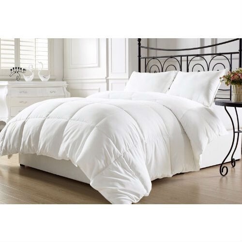 Queen Hypoallergenic Down Comforter in White - $89.10
