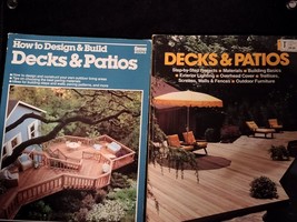 How To Design Decks And Patios Soft Paperback Books  /Ortho Books Vintage - £17.38 GBP