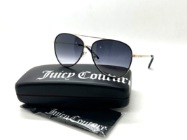 New Juicy Couture Pilot Sunglasess JU599/S RHL90 GOLD/BLACK 59-14-135MM - £30.28 GBP