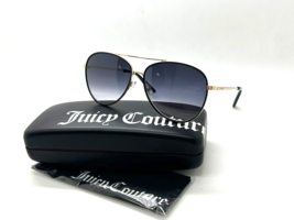 NEW JUICY COUTURE PILOT SUNGLASESS JU599/S RHL90 GOLD/BLACK 59-14-135MM - £30.50 GBP