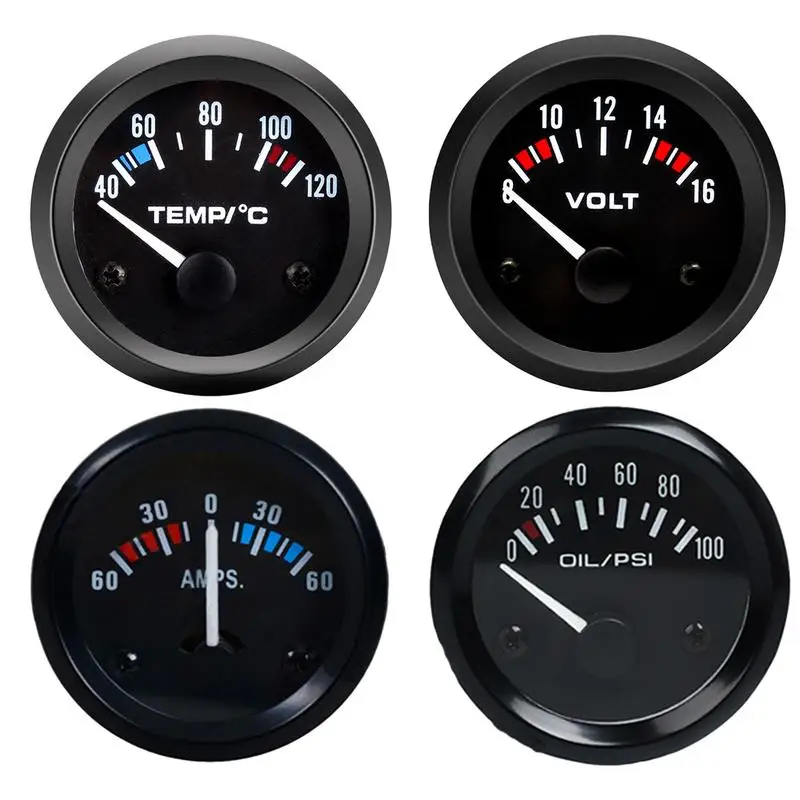 car Gauges Universal Water Temperature Meter Clear Car Modification Instruments - £15.14 GBP+