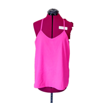 Paper Crane Cami Tank Top Pink Women Size Medium Keyhole Back Racerback - £14.53 GBP