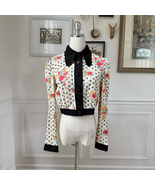 Vintage 70s Beagle Collar Button Front Crop Top XS S - €29,66 EUR
