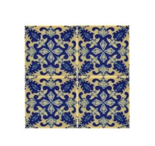 Minifigure Blue And Tan V2 Ornamental Floor Tile 2X2 Construction Piece ... - $2.51