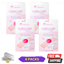 4 X Carnation Footcare Corn Caps 5&#39;s Medicated Plasters - $38.36