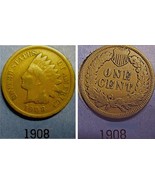 Indian Head Cent 1908 VG - £2.94 GBP