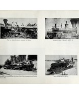 1970 Maine Steam Locomotives Railroad Print Vintage Ferdinando Gorges Po... - $551.07 MXN