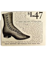 Mooar Bros Dongola Leather Boots 1894 Advertisement Victorian Footwear A... - $372.98 MXN