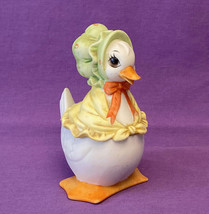 Vintage Lefton China Mother Goose with bonnet trinket box 01784 figurine - £6.29 GBP