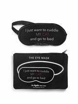 I just want to cuddle my cat...eye mask and pouch Black Los Angeles Trad... - £12.65 GBP