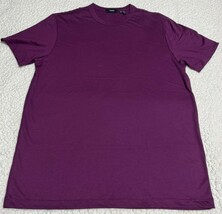 Theory Essential Crew Neck Tee T-Shirt Men Plum Short Sleeve Designer Sz... - $37.98