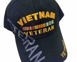 Vietnam Veteran Embroidered Black Acrylic Adjustable Ball Cap Nwt - $16.75