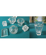 Baccarat Nelly Vases  And Others 6 Crystal Pieces [95L] - £74.75 GBP