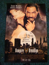 VAMPIRE IN BROOKLYN - MOVIE POSTER WITH EDDIE MURPHY &amp; ANGELA BASSETT - £16.51 GBP