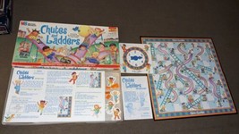 Vintage 1999 Chutes And Ladders Board Game Milton Bradley Complete - £21.80 GBP