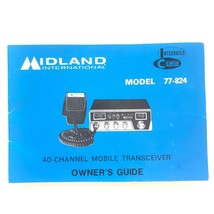 Midland International Model 77-824 Mobile Transceiver Manual Only - £19.75 GBP