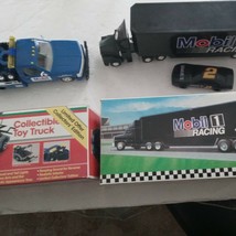 Mobil 1995 1:24  Collectible Toy Tow Truck 3rd In Series/ Toy Race Car C... - $35.42