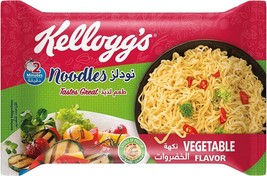 6 Pcs Kelloggs Noodles Vegetable Flavor Instant Egyptian Noodle Halal Vegetarian - £36.41 GBP