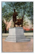 Lincoln Monument Statue Lincoln Park Chicago Illinois IL UNP DB Postcard U23 - £2.33 GBP