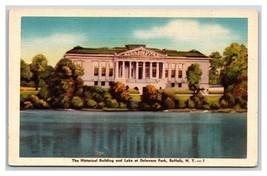 Delaware Park Historical Building Buffalo New York NY UNP LInen Postcard W20 - £2.28 GBP