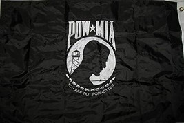 POW MIA You Are Not Forgotten Embroider DBL Sided Flag 3X5 Rough Tex® 150D Nylon - £28.54 GBP