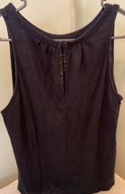 Banana Republic Womens Navy Blue Sleveless Shirt Size Small - $3.99
