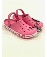 Crocs Men&#39;s Bayaband Crocband Clog Electric Pink/White ( 13 ) - $2,256.57 MXN