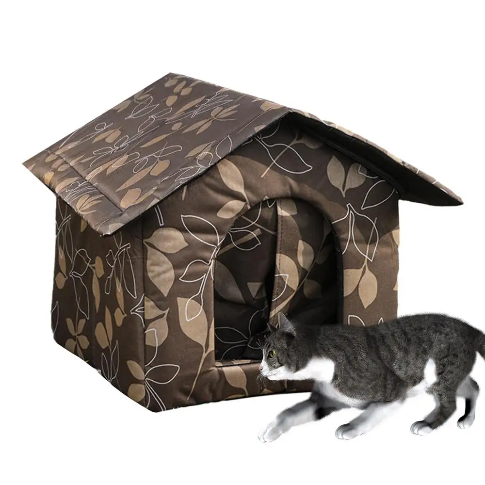 Cat House Waterproof Outdoor Winter Warm Pet Cat Cave Sleeping Beds Tent Home Fo - £27.74 GBP+