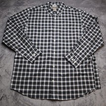 Duluth Trading Shirt Men Large Black Plaid Long Sleeve Button Up Western Cotton  - £12.76 GBP