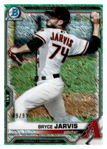 Bryce Jarvis 2021 Bowman Chrome Green Shimmer Refractor RC Card #BCP-44 89/99 - £2.35 GBP