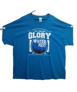 All For His Glory Winter Fest Christian Concert Blue Shirt SZ 3XL - £7.72 GBP