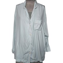 Button Up Silk Pajama Top Size XL - £27.25 GBP