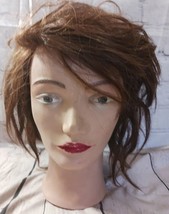 Pivot Point Mannequin Head Alyse ? Brown Long Human Hair Cosmetology Pra... - $12.39