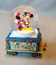 Mickey Minnie Mouse Santa Disney Wonderland Express Snow Globe To You Wi... - £27.99 GBP