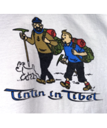 VTG Tintin in Tibet T Shirt Mens XL The Adventures Of TinTin Cartoon Com... - £133.78 GBP