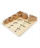 Absorbent Minds Montessori Wooden Shapes Sequencing Board - $753.54 MXN