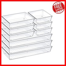 Large Size 9-Piece Stackable Drawer Organizer Set - Ideal for Home &amp; Off... - $833.85 MXN