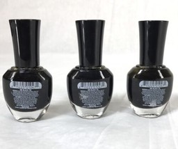 Confetti 095 Long Wearing Nail Polish Color .37 oz Black Tie LOT OF 3 New - £5.84 GBP