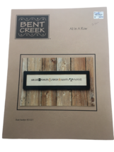 Bent Creek Cross Stitch Pattern All in a Row Leaflet Chart Alphabet Letters - £4.73 GBP