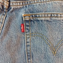 Levi's 501 Women's Cotton Blue Denim Pockets Jeans Measured Size (30"×27") image 8