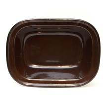 Enamelware Brown Baking Pan Bowl Rectangular 9 1/2 x 7 x 2 in Vintage - £13.41 GBP