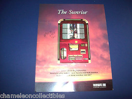 THE SUNRISE By ROWE 1998 ORIGINAL JUKEBOX PHONOGRAPH SALES FLYER BROCHURE - £14.99 GBP
